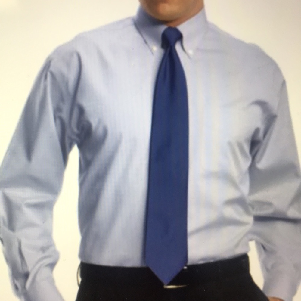 Men’s dress shirt in powder blue